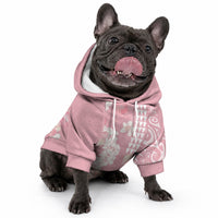 Soft Pink Hawaii Anthurium Plumeria Lei Pet Hoodie LT9 - Polynesian Pride