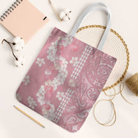 Soft Pink Hawaii Anthurium Plumeria Lei Tote Bag