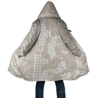 Suede Beige Hawaii Anthurium Plumeria Lei Cloak