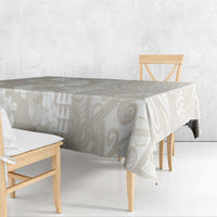 Suede Beige Hawaii Anthurium Plumeria Lei Tablecloth
