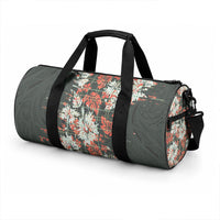 Hawaii Tartan With Hibiscus Duffle Bag Polynesian Pattern Vintage LT9 - Polynesian Pride