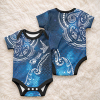 Matariki Galaxy Baby Onesie New Zealand Map Maori Pattern LT9 - Polynesian Pride