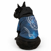 Matariki Galaxy Pet Hoodie New Zealand Map Maori Pattern LT9 - Polynesian Pride
