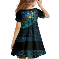 Matariki Te Tau Hou Maori Family Matching Puletasi and Hawaiian Shirt New Zealand Silver Fern Night Starry Sky LT9 - Polynesian Pride