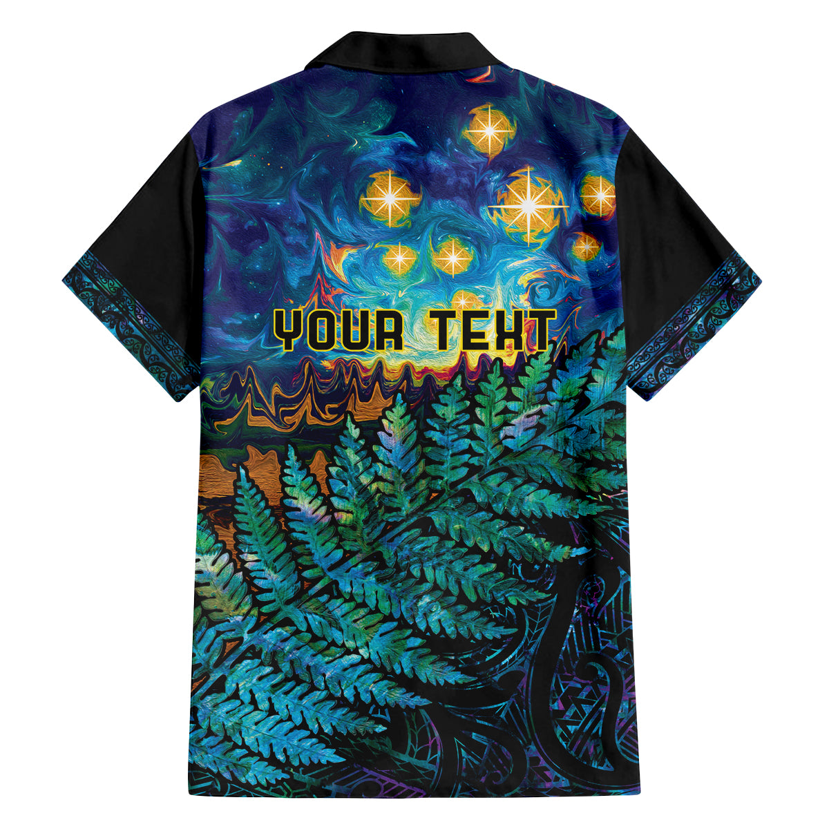 Matariki Te Tau Hou Maori Family Matching Puletasi and Hawaiian Shirt New Zealand Silver Fern Night Starry Sky LT9 - Polynesian Pride