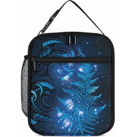 New Zealand Matariki Lunch Bag Blue Milky Way Stars Night Sky LT9 10.2 × 8.3 × 4.3 inch Blue - Polynesian Pride