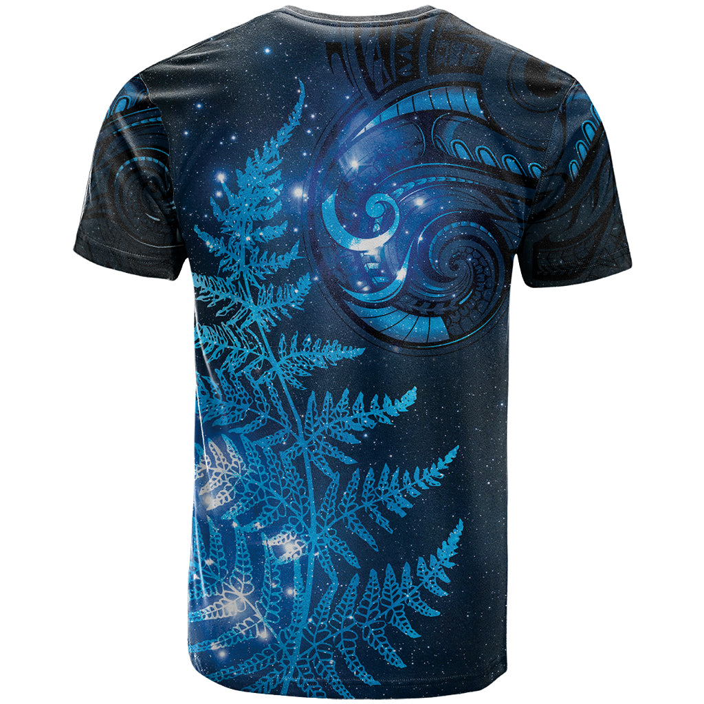 New Zealand Matariki T Shirt Blue Milky Way Stars Night Sky