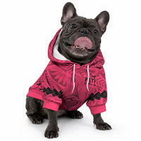Polynesian Father's Day Gift For Dad Pet Hoodie Super Father In The World - Pink Polynesian Pattern LT9 - Polynesian Pride