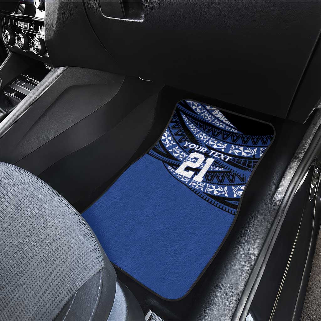 Fiji Rugby Pacific Custom Car Mats Pasifika Tapa Pattern