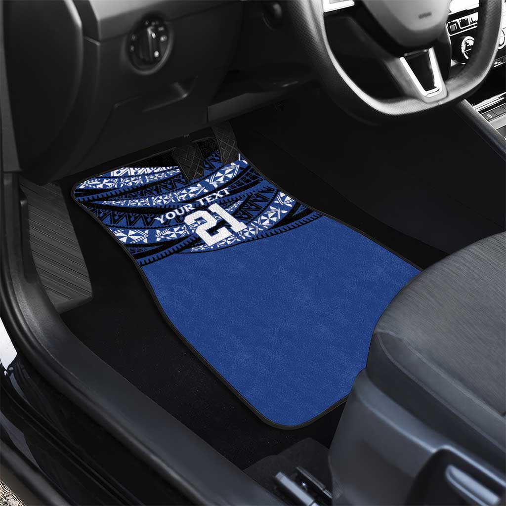 Fiji Rugby Pacific Custom Car Mats Pasifika Tapa Pattern