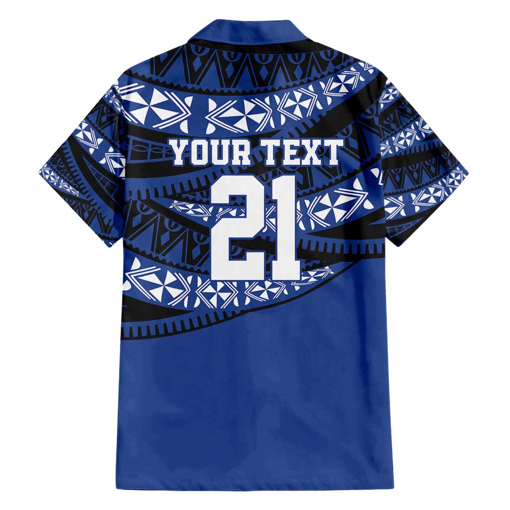Fiji Rugby Pacific Custom Family Matching Tank Maxi Dress and Hawaiian Shirt Pasifika Tapa Pattern