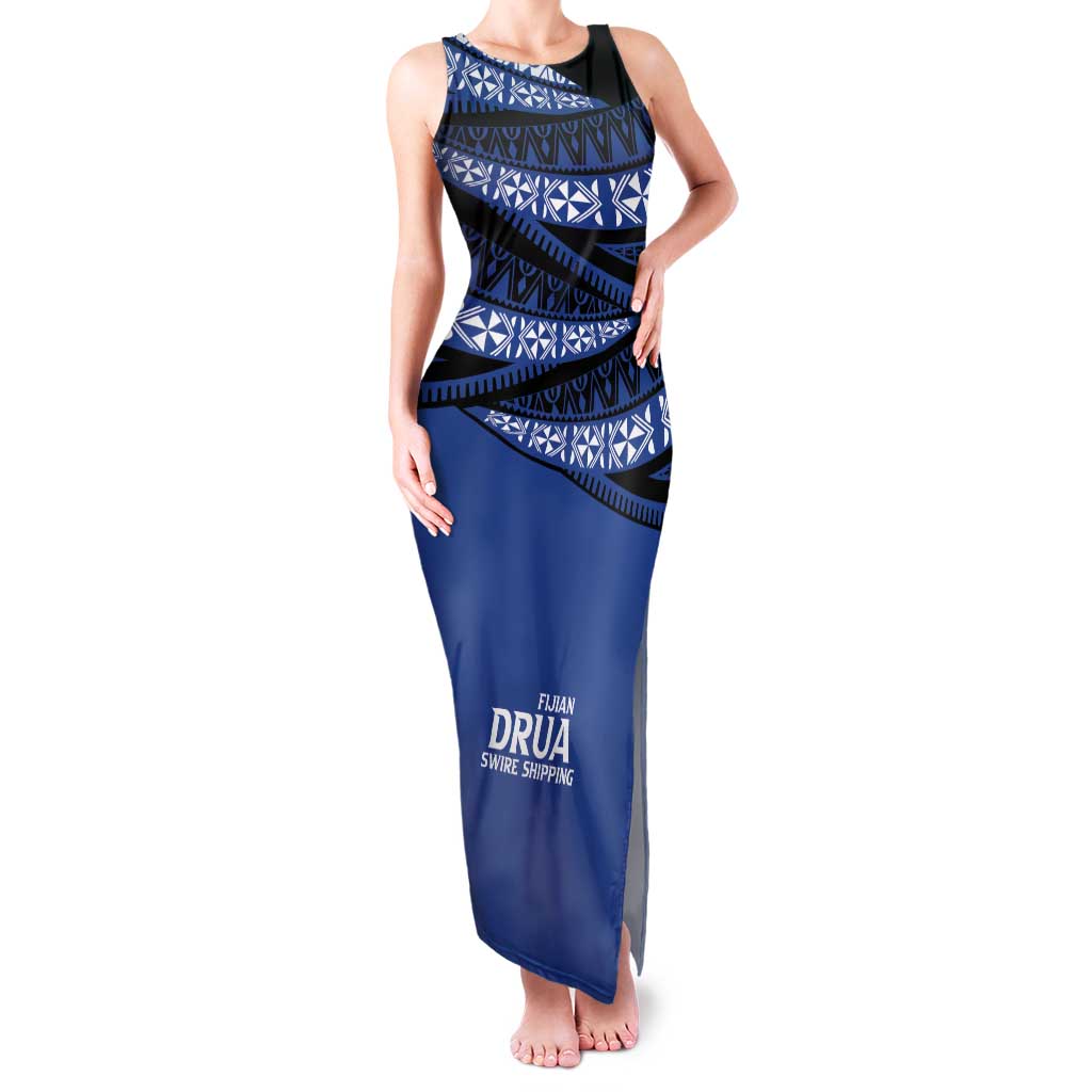 Fiji Rugby Pacific Custom Family Matching Tank Maxi Dress and Hawaiian Shirt Pasifika Tapa Pattern