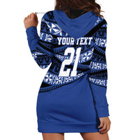 Fiji Rugby Pacific Custom Hoodie Dress Pasifika Tapa Pattern