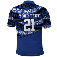 Fiji Rugby Pacific Custom Polo Shirt Pasifika Tapa Pattern