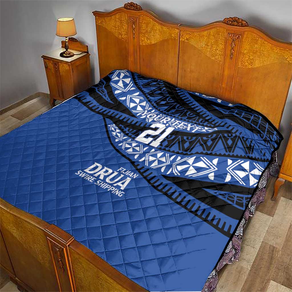 Fiji Rugby Pacific Custom Quilt Pasifika Tapa Pattern