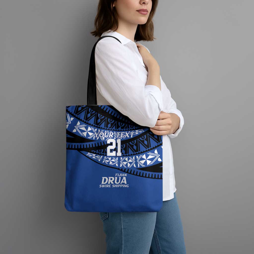 Fiji Rugby Pacific Custom Tote Bag Pasifika Tapa Pattern - Polynesian Pride