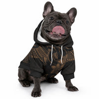 Hawaiian Tribal Kakau Turtle - Gold Pet Hoodie LT9 - Polynesian Pride