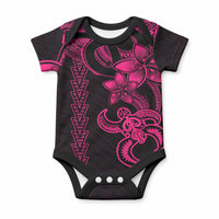 Hawaiian Tribal Kakau Turtle - Pink Baby Onesie LT9 Pink - Polynesian Pride