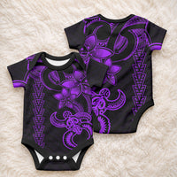 Hawaiian Tribal Kakau Turtle - Purple Baby Onesie LT9 - Polynesian Pride