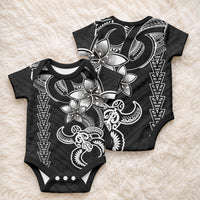 Hawaiian Tribal Kakau Turtle - White Baby Onesie LT9 - Polynesian Pride