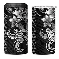 White Hawaiian Kakau Turtle 4 in 1 Can Cooler Tumbler Polynesian Tribal LT9 One Size: 16 oz White - Polynesian Pride
