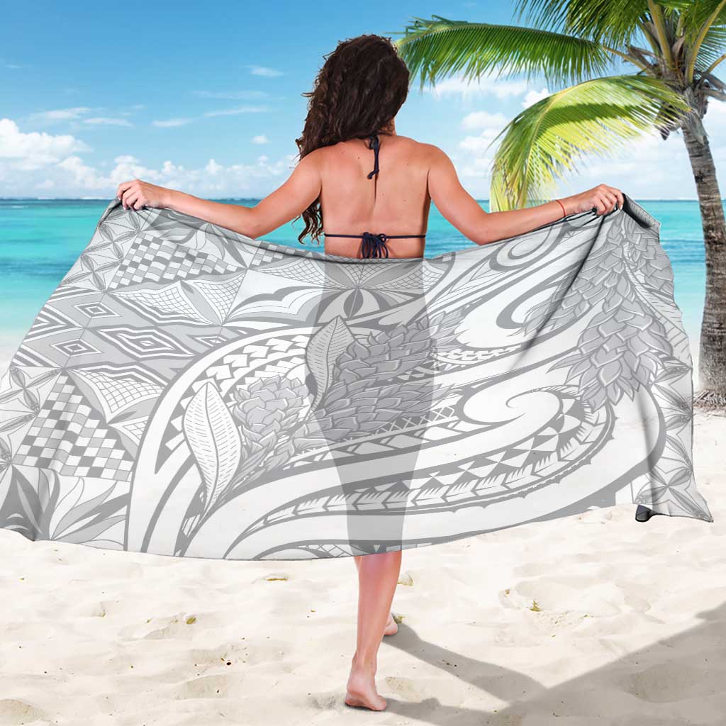 Lotu Tamaiti Samoa Siapo Sarong White Sunday With Teuila Torch Ginger