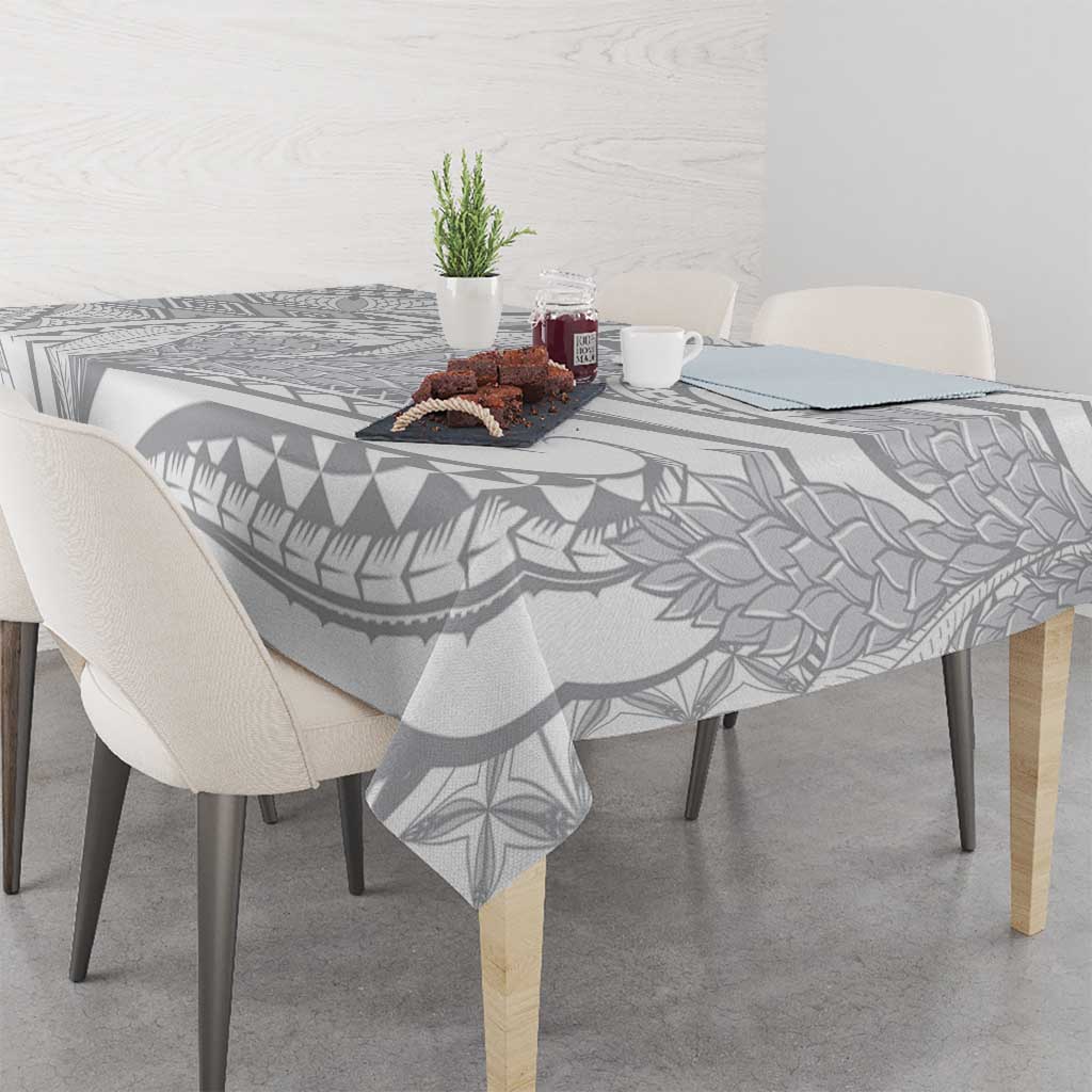 Lotu Tamaiti Samoa Siapo Tablecloth White Sunday With Teuila Torch Ginger