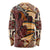 Vintage Samoa Siapo Long Sleeve Shirt With Teuila Torch Ginger