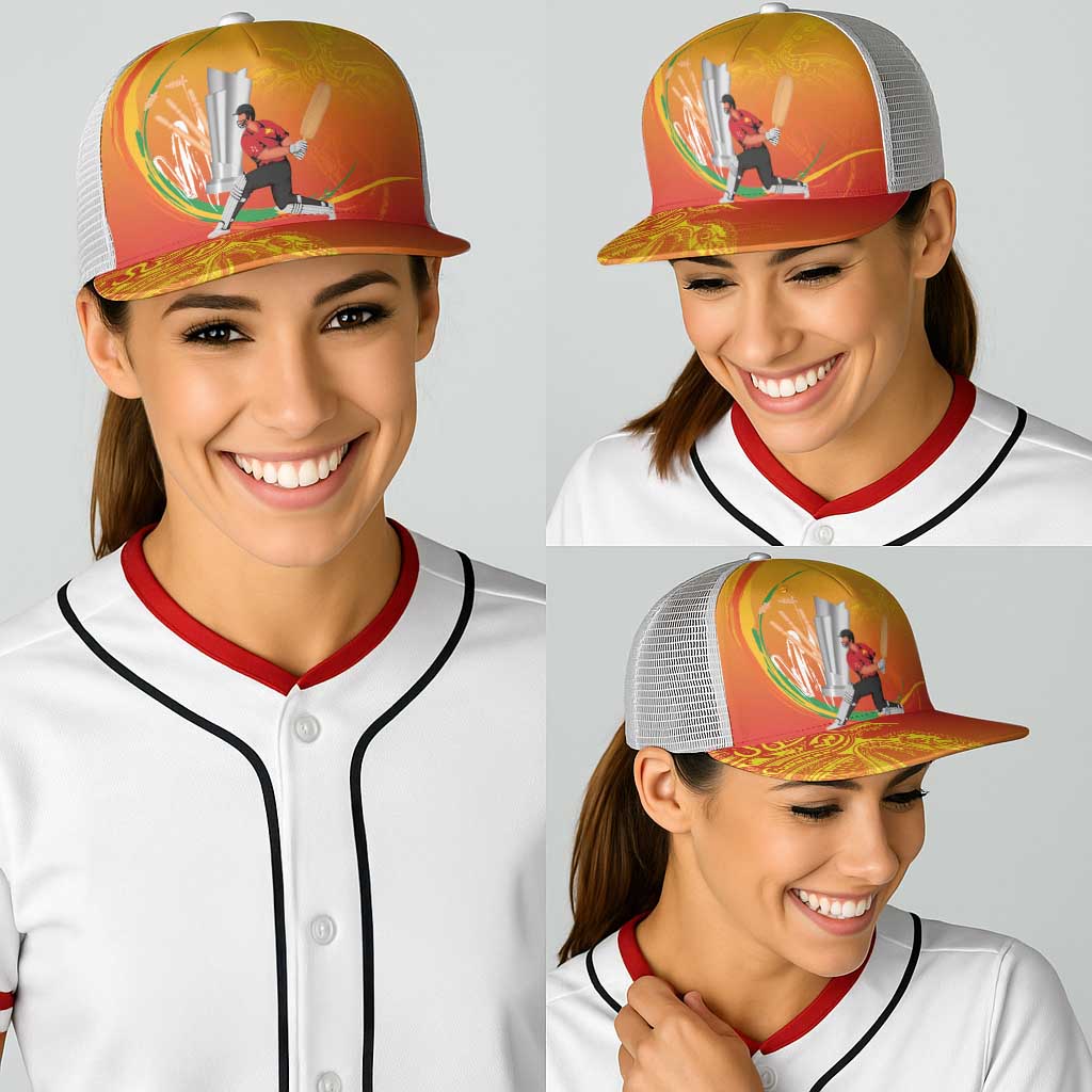 Cricket PNG East Asia-Pacific Baseball Net Cap Papua New Guinea Rise to Power - Polynesian Pride