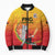 Custom Cricket PNG East Asia-Pacific Bomber Puffer Jacket Papua New Guinea Rise to Power - Polynesian Pride