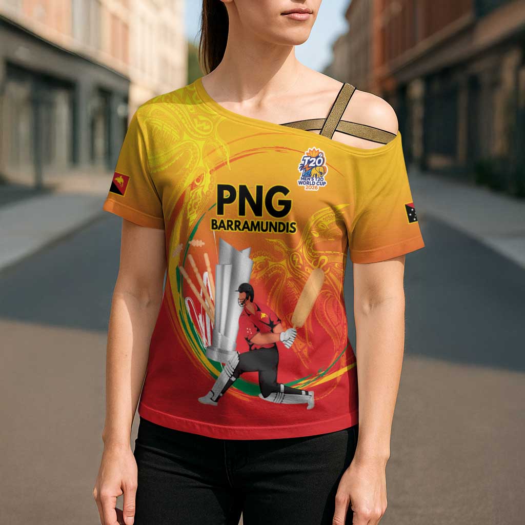 Custom Cricket PNG East Asia-Pacific Cross Shoulder Shirt Papua New Guinea Rise to Power LT9 - Polynesian Pride
