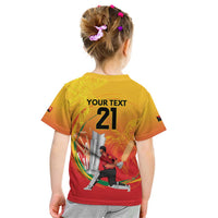 Custom Cricket PNG East Asia-Pacific Kid T Shirt Papua New Guinea Rise to Power LT9 - Polynesian Pride