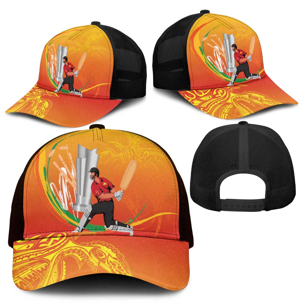 Cricket PNG East Asia-Pacific Mesh Trucker Cap Papua New Guinea Rise to Power - Polynesian Pride