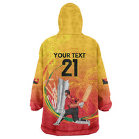 Custom Cricket PNG East Asia-Pacific Wearable Blanket Hoodie Papua New Guinea Rise to Power LT9 - Polynesian Pride