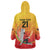 Custom Cricket PNG East Asia-Pacific Wearable Blanket Hoodie Papua New Guinea Rise to Power - Polynesian Pride