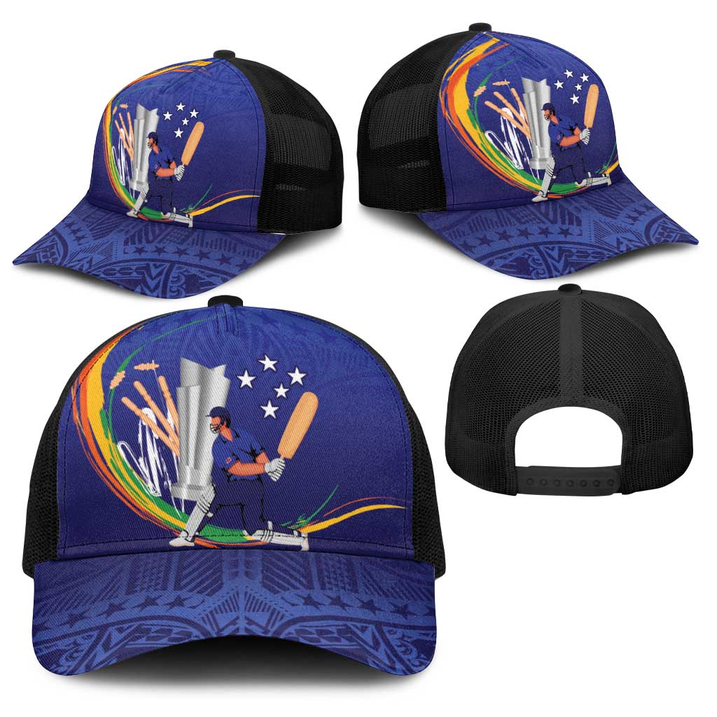 Cricket Samoa East Asia-Pacific Baseball Net Cap Samoa Storming the Limits - Polynesian Pride