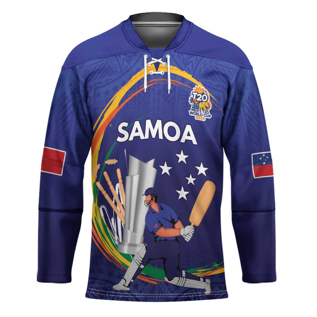 Custom Cricket Samoa East Asia-Pacific Hockey Jersey Samoa Storming the Limits - Polynesian Pride