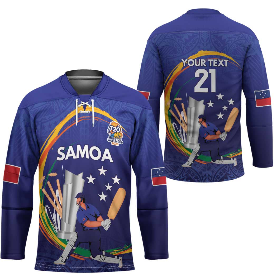 Custom Cricket Samoa East Asia-Pacific Hockey Jersey Samoa Storming the Limits - Polynesian Pride