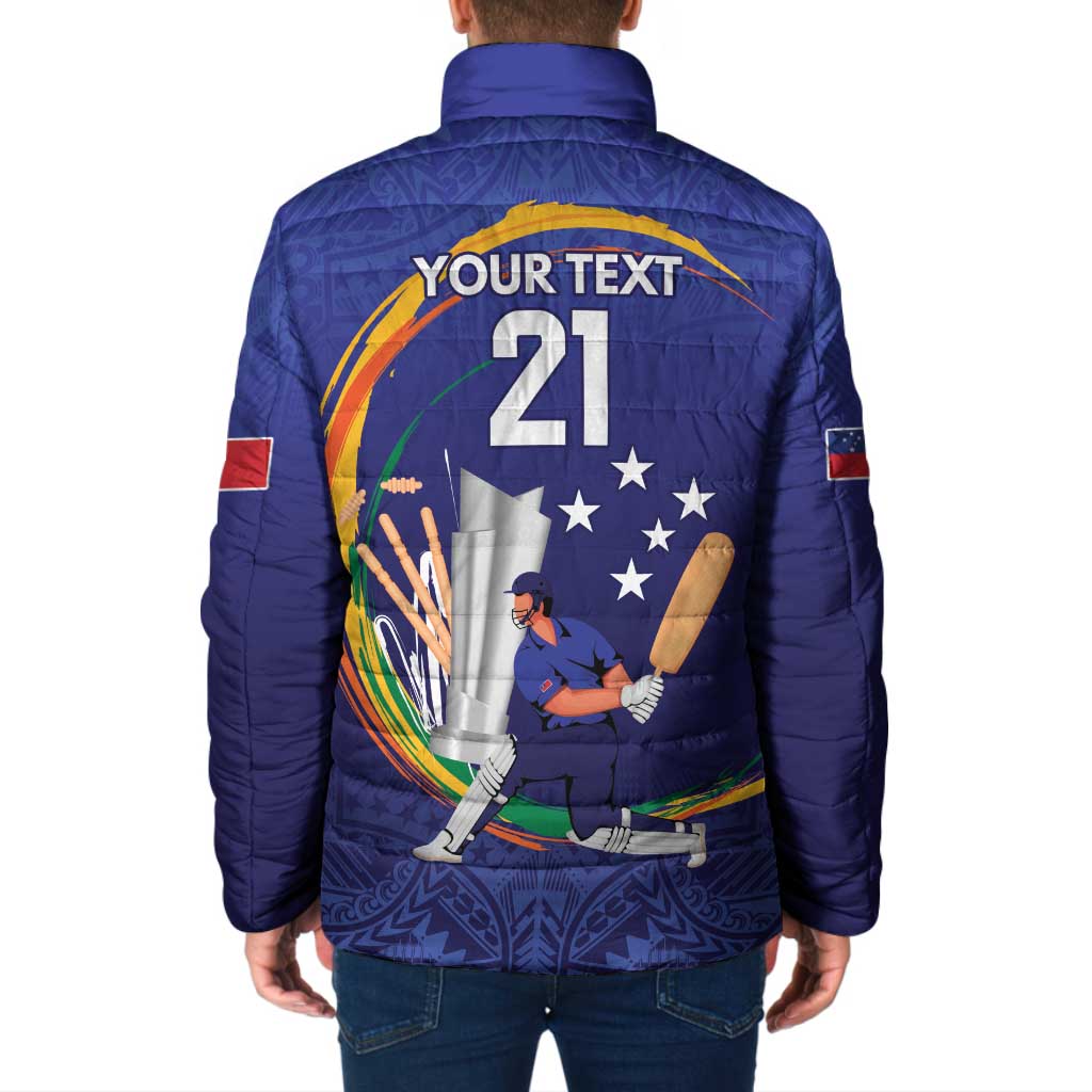 Custom Cricket Samoa East Asia-Pacific Padded Jacket Samoa Storming the Limits - Polynesian Pride