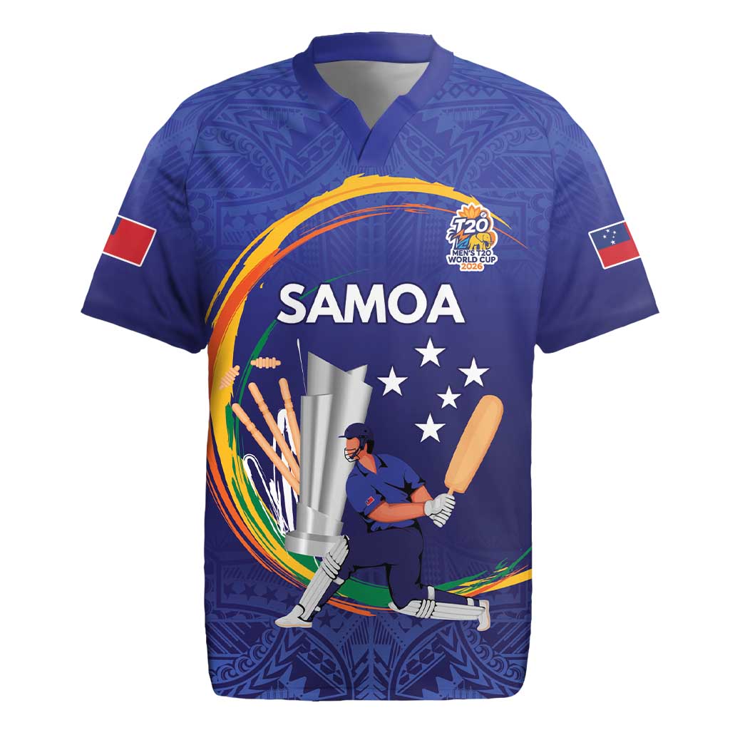 Custom Cricket Samoa East Asia-Pacific Rugby Jersey Samoa Storming the Limits - Polynesian Pride
