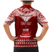 Personalised Toa Samoa Christmas Family Matching Mermaid Dress and Hawaiian Shirt Samoa Siva Tau Manuia Le Kerisimasi Red Vibe LT9 - Polynesian Pride
