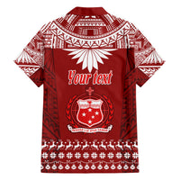 Personalised Toa Samoa Christmas Hawaiian Shirt Samoa Siva Tau Manuia Le Kerisimasi Red Vibe LT9 - Polynesian Pride