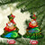 Personalised Vanuatu Joyeux Noel Ceramic Ornament Christmas Santas God Yumi LT9 Christmas Tree Reggae - Polynesian Pride
