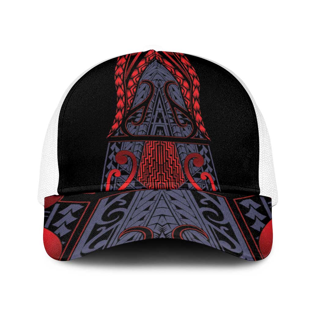 New Zealand Baseball Net Cap Maori Kiwiana Pattern Tukutuku Motif