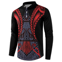 Custom New Zealand Button Sweatshirt Maori Kiwiana Pattern Tukutuku Motif