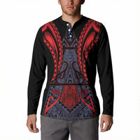 Custom New Zealand Button Sweatshirt Maori Kiwiana Pattern Tukutuku Motif