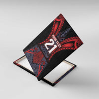 Custom New Zealand Canvas Wall Art Maori Kiwiana Pattern Tukutuku Motif