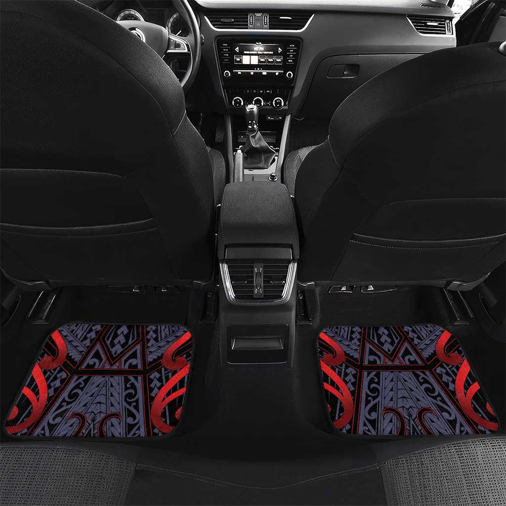 Custom New Zealand Car Mats Maori Kiwiana Pattern Tukutuku Motif