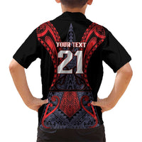 Custom New Zealand Family Matching Puletasi and Hawaiian Shirt Maori Kiwiana Pattern Tukutuku Motif LT9 - Polynesian Pride