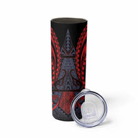 Custom New Zealand Skinny Tumbler Maori Kiwiana Pattern Tukutuku Motif LT9 - Polynesian Pride